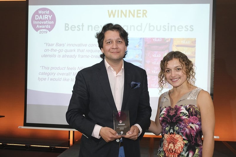 Our Founder Andrei collecting our award!